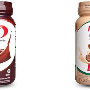 Premier Protein Powder, Chocolate Milkshake & Cafe Latte, 30g Protein, 1g Sugar, 100% Whey, Keto Friendly, Gluten Free, 17 Servings, 23.9 Ounce (2 Pack)