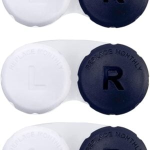 RHUI Contact Lens Case for Travel, Daliy Use-Black