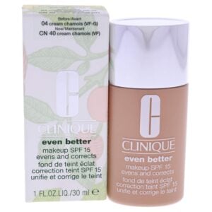 Clinique Even Better Makeup Medium Coverage Foundation Broad Spectrum SPF 15 | Evens Skin Tone + Reduces Dark Spots
