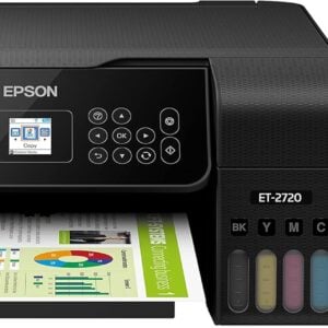 Epson EcoTank ET-2720 Wireless Color All-in-One Supertank Printer with Scanner and Copier - Black