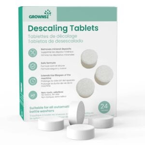 GROWNSY Bottle Washer Descaling Tablets, 24 Count, Removes Scale & Buildup