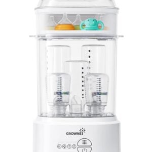 Grownsy Compact Baby Bottle Sterilizer and Dryer with Fast Sanitization