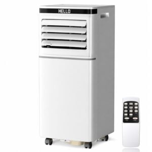 Antarctic Star 8500 Btus ASHRAE (5000 Btus SACC) Portable Air Conditioner | 3-in-1 Portable Ac Unit with Sleep Mode, Digital Display & Remote Control, 24H Timer, Bedroom & Office, White, 8,000 BTU
