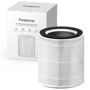 PB6866 Air Purifier Replacement Filter HEPA with Activated Carbon，Per Version, 1 Pack+ 3 Stage Filtration