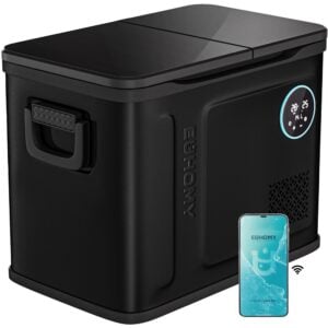 EUHOMY 12 Volt Refrigerator, 48QT Dual Zone Electric Cooler APP Control, Car Refrigerator with 12/24V DC 110-240V AC, Car Fridge -4℉~68℉, Portable Freezer Aluminum Interior for Camping,Trip,Home,Truck, 48QT,APP
