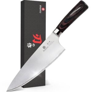 imarku 8.5 Inch Pro Chef Knife,Triple-Layer Composite Blade Japanese Knife