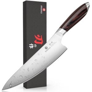 imarku Chef Knife 8 Inch, High Carbon Stainless Steel, Pakkawood Handle