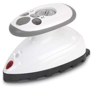 Ivation Mini Travel Iron, 420W, Dual Voltage, Ceramic Soleplate, Steam