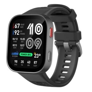 Amazfit Bip Max Smart Watch, 2.07" AMOLED Display, GPS, iOS/Android | 50mm, 20-Day Battery, Water-Resistant, 4GB Storage, Offline Maps, Fitness Tracker, Hybrid Training, 150+ Sports, HYROX Mode, Carbon Gray, Bip Max