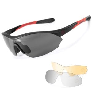 ROCKBROS Polarized Cycling Sunglasses with 3 Interchangeable Lenses