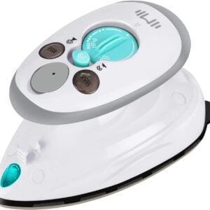 IIMII Mini Travel Steam Iron, Dual Voltage 420W Power, Fast Heat Up, Powerful Steam, Non-Stick Soleplate and Compact Design, Best Travel Quilting Sewing Iron