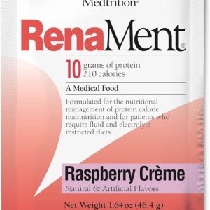 Medtrition Renament Raspberry Crème Protein Powder Shake 1.64 oz 60 Pack