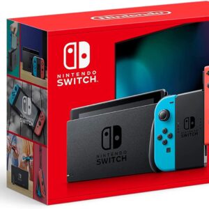 Nintendo Switch with Neon Blue and Neon Red Joy-Con - Handheld Gaming Console