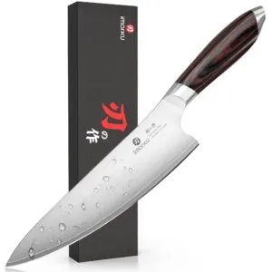 imarku Chef Knife 8 Inch, High Carbon Stainless Steel, Pakkawood Handle